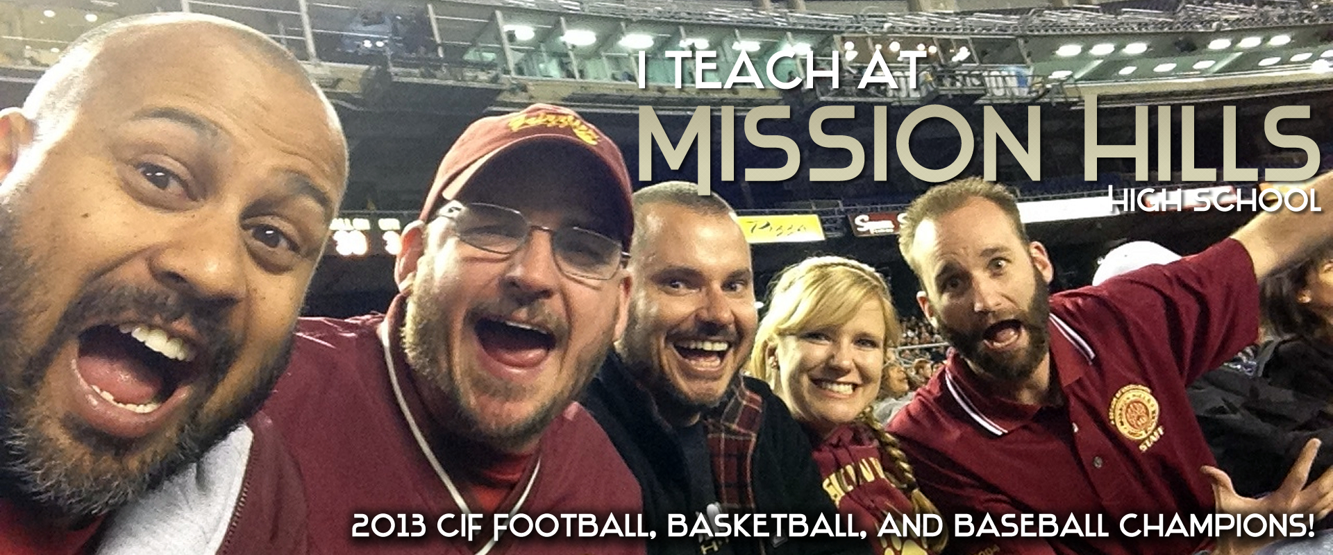 Mission Hills Math Teachers at Football Game Mission Hills Math Teachers at Football Game